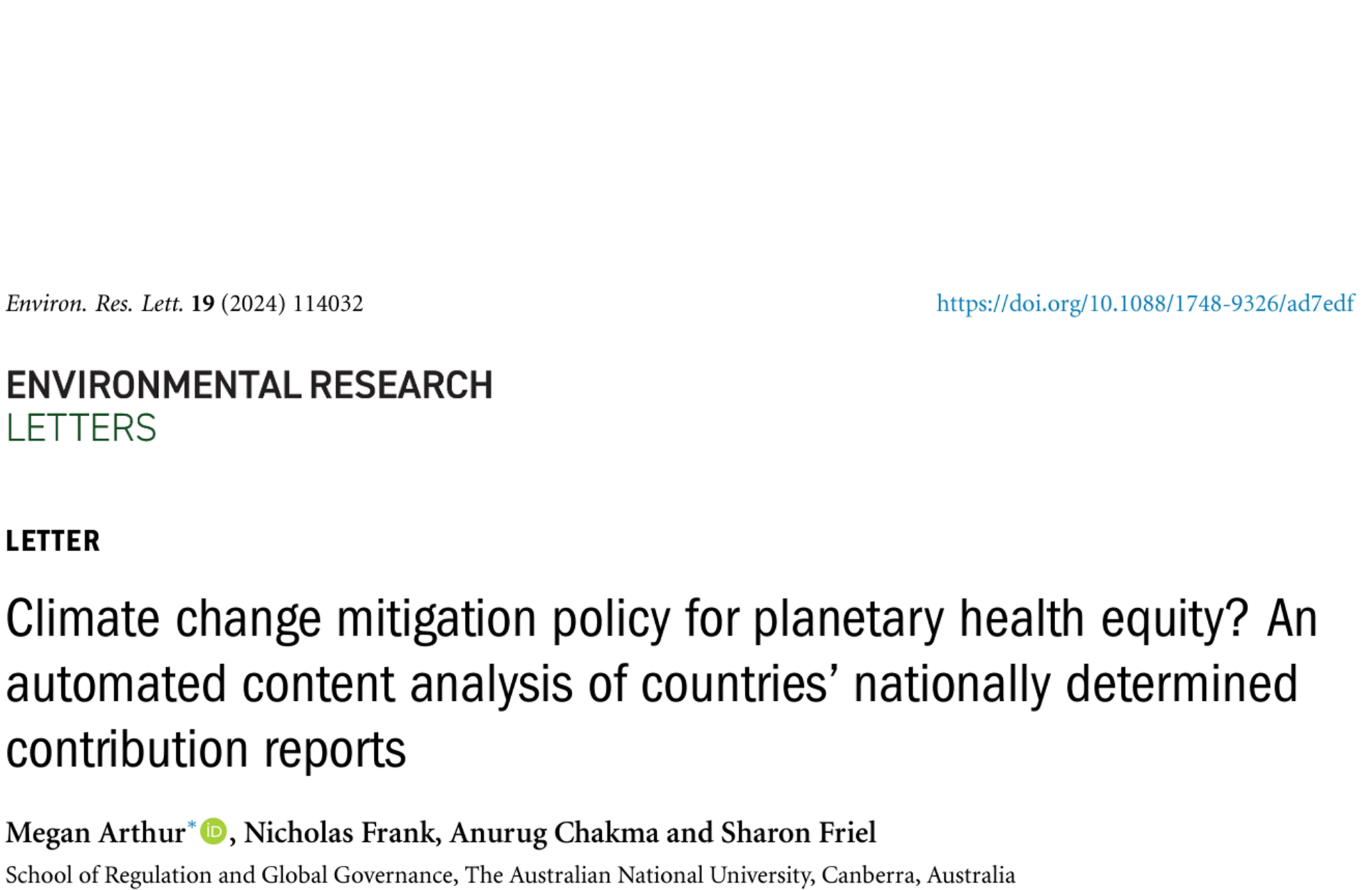 Hothouse NCD reports paper